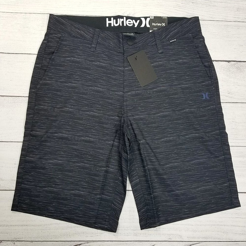 Hurley Hybrid 20" Walk Shorts Mens Size 32 Black Heather